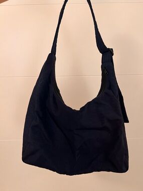 BAGGU Navy Shoulder Hobo Bag